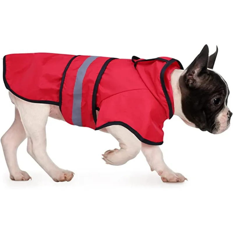 Raincoat Hooded Slicker Poncho For Dogs And Puppies