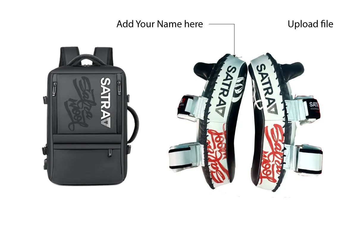 SATRAA - MICROFIBER CURVED KICK PADS (MADE TO ORDER ONLY)