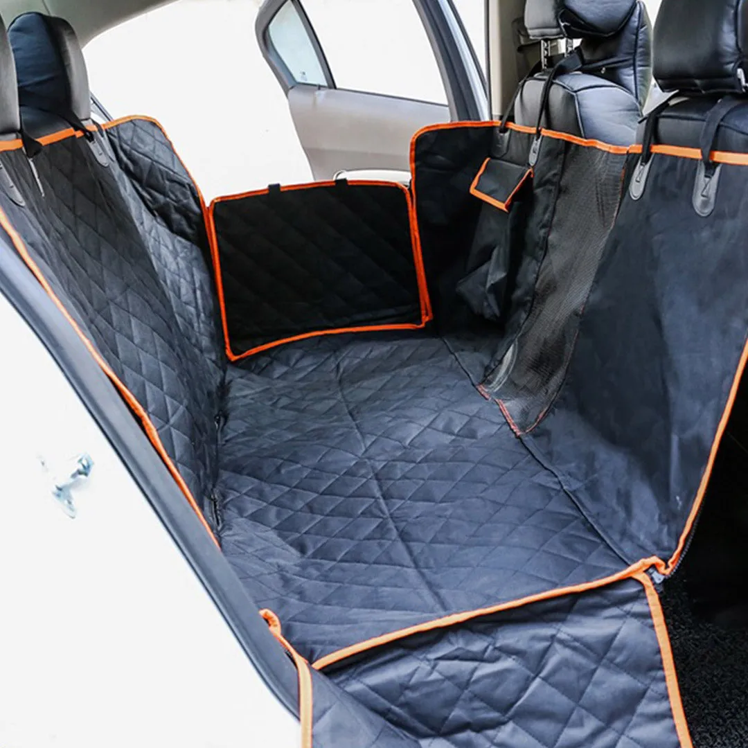 SOGA 600D Oxford Cloth Waterproof Dog Car Cover Back Seat Protector Hammock Pet Mat Black