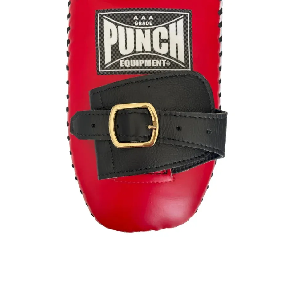 THAI PAD - Siam™ - LEATHER- SINGLE STRAP BUCKLE - RED/WHITE