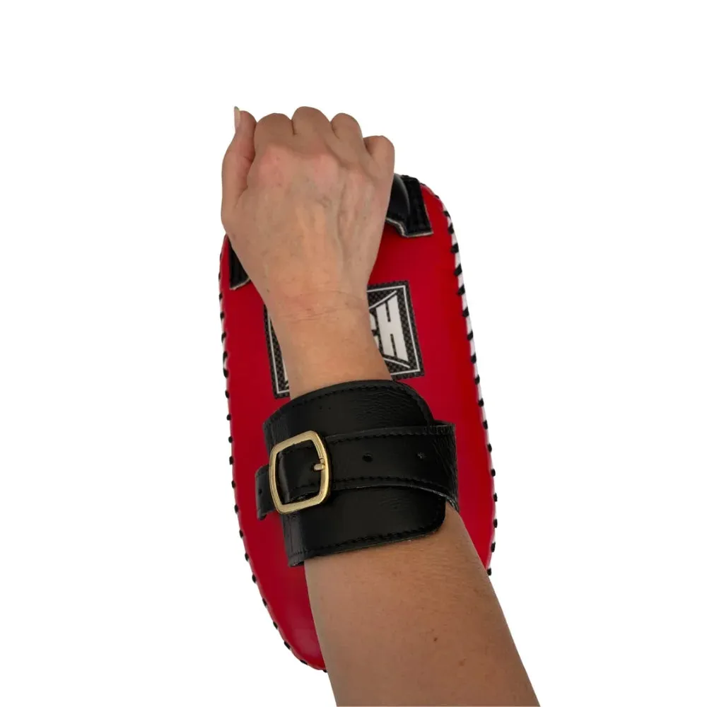 THAI PAD - Siam™ - LEATHER- SINGLE STRAP BUCKLE - RED/WHITE