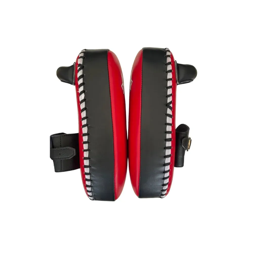 THAI PAD - Siam™ - LEATHER- SINGLE STRAP BUCKLE - RED/WHITE