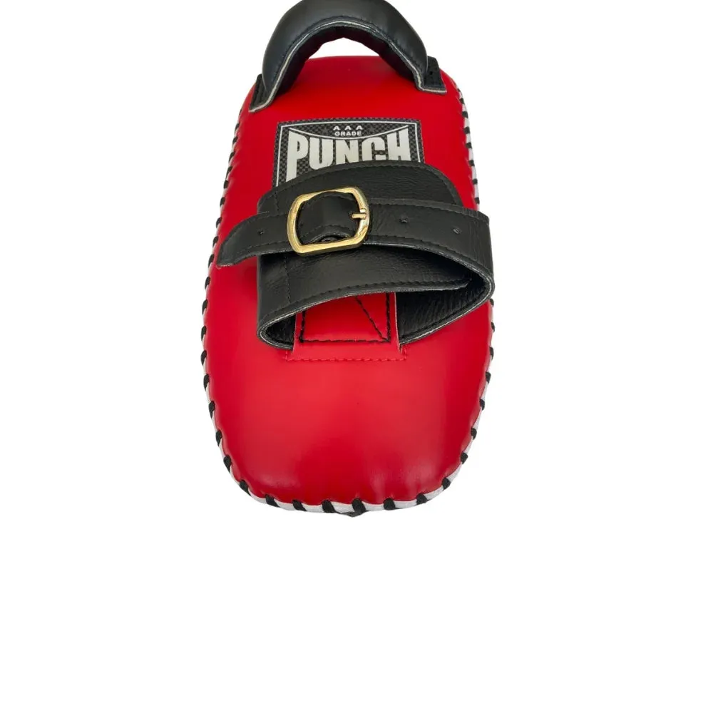 THAI PAD - Siam™ - LEATHER- SINGLE STRAP BUCKLE - RED/WHITE