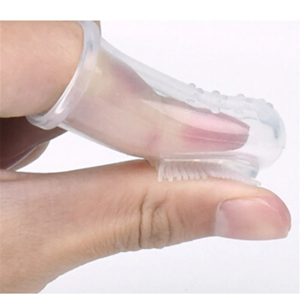 Transparent Finger Brush for Cats and Dogs