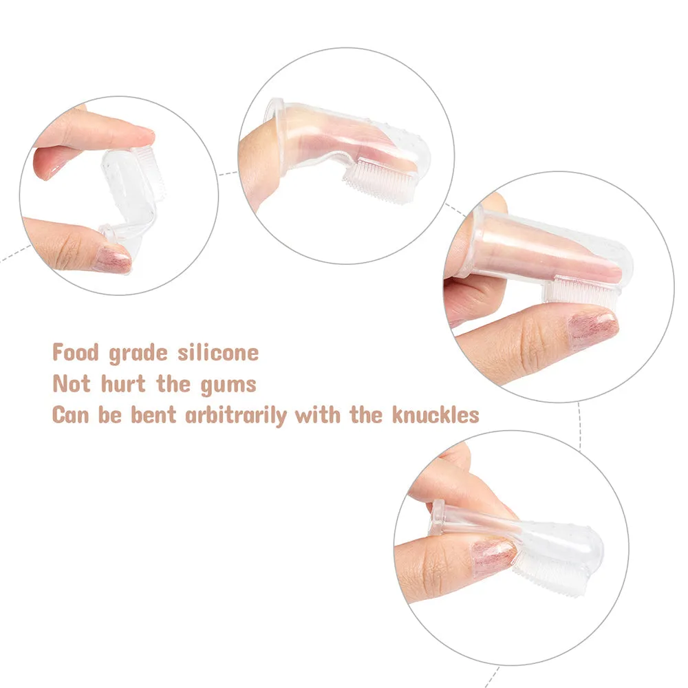 Transparent Finger Brush for Cats and Dogs