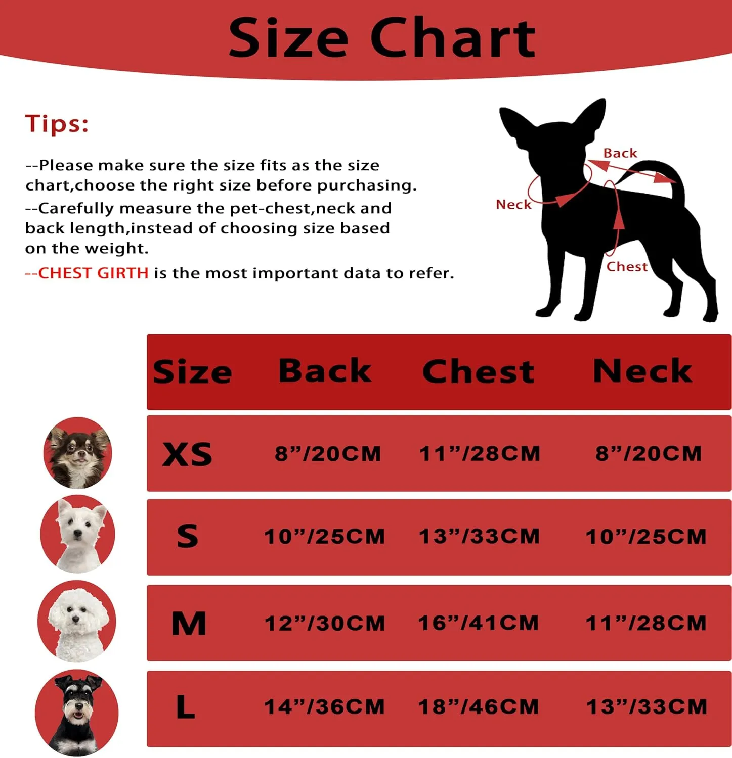 Turtleneck Dog Sweaters Dog Clothes for Small Dogs Dog Knitted Warm Sweater Puppy Cold Weather Clothes Small Dog Pullover Sweater Fall Winter Doggie Outfits Cat Apparel (Red, Large)