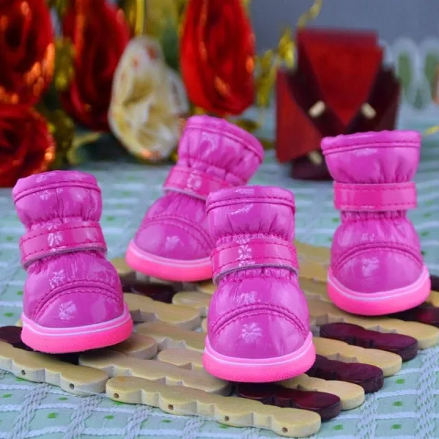 Winter Anti-Slip Snow Boots - Black, Silver, Blue, Teal, Purple, Pink, Red