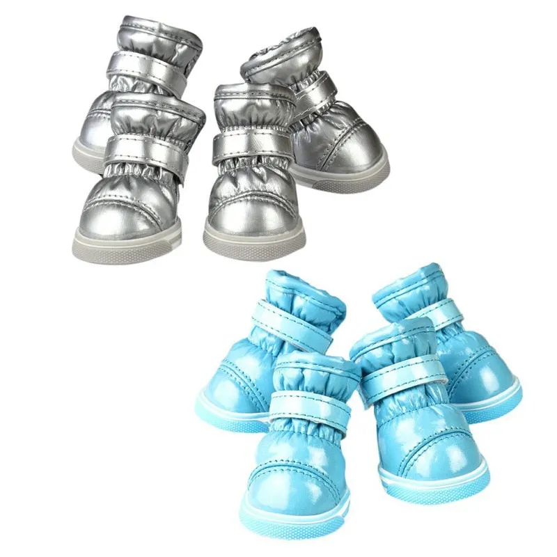 Winter Anti-Slip Snow Boots - Black, Silver, Blue, Teal, Purple, Pink, Red