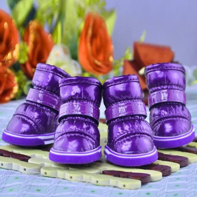 Winter Anti-Slip Snow Boots - Black, Silver, Blue, Teal, Purple, Pink, Red