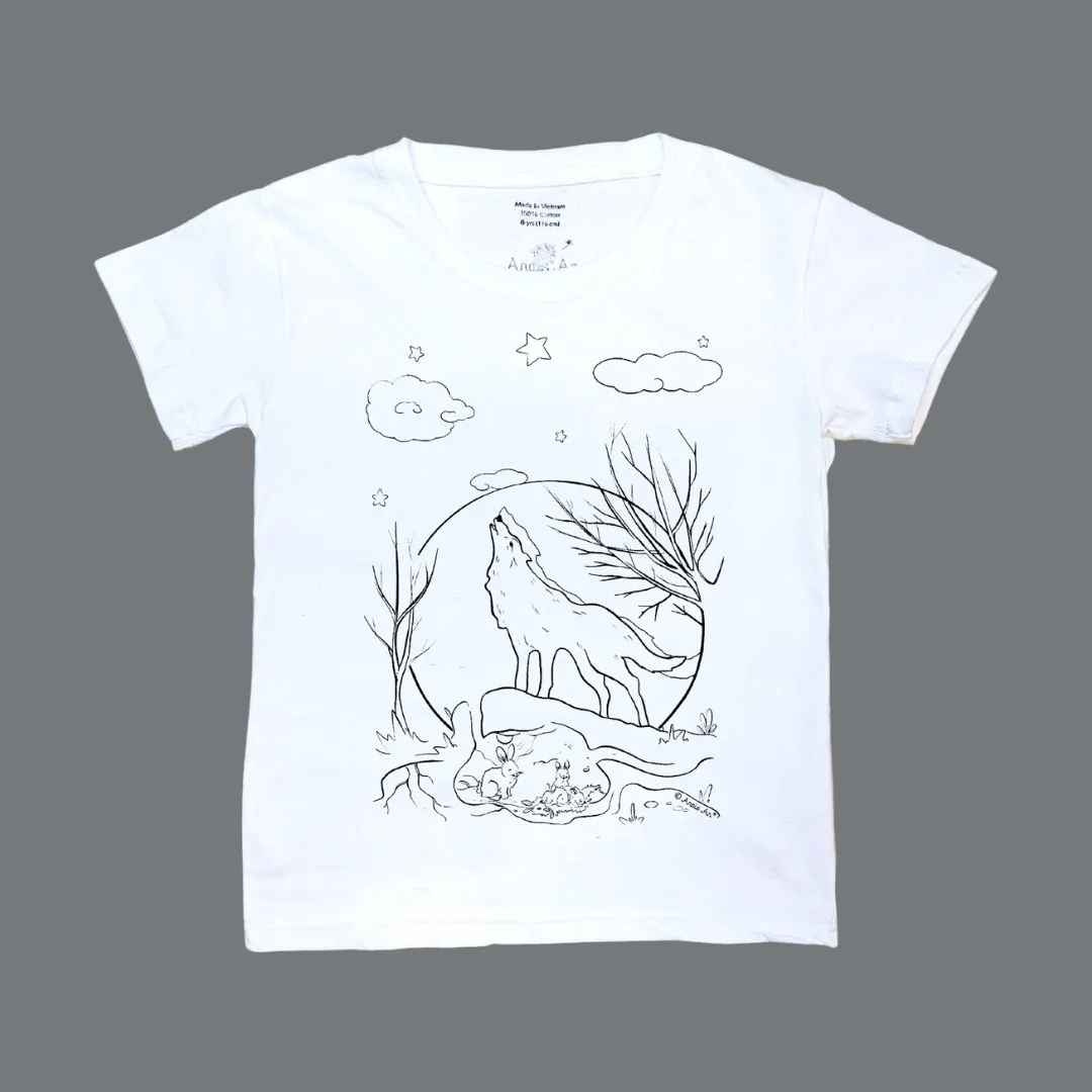 Wolf White Fang - DIY Color-it-ful T-shirts