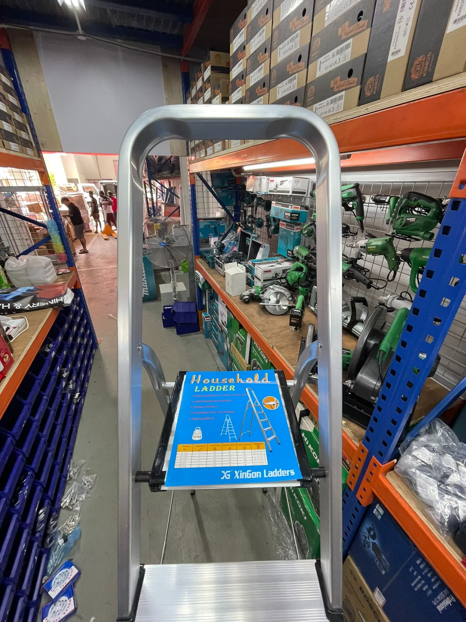 XG Aluminium Household Family Ladder, Sizes : 3 steps - 8 steps  | Model : L-XG102A