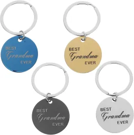 Yardwe 4pcs Round-Shaped Stainless Steel Pet Id Tags Engraved Dog Cat Tags Lightweight for Collars for Pets for Dogs and Puppies